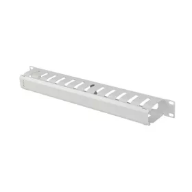   Lanberg 19" 1U kábelrendező levehető fedéllel, átvezető nyílással, szürke