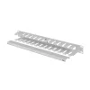 Lanberg 19" 1U kábelrendező levehető fedéllel, átvezető nyílással, szürke