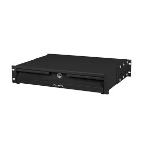   Lanberg 19" fiók 2U/483x360mm 90kg maximum terhelhetőség, 4-pontos szerelés, fekete