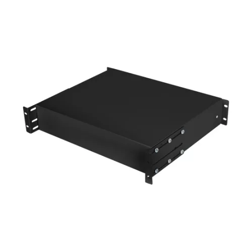 Lanberg 19" fiók 2U/483x360mm 90kg maximum terhelhetőség, 4-pontos szerelés, fekete