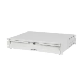   Lanberg 19" fiók 2U/483x360mm 90kg maximum terhelhetőség, 4-pontos szerelés, szürke
