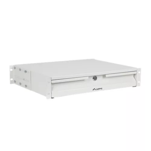 Lanberg 19" fiók 2U/483x360mm 90kg maximum terhelhetőség, 4-pontos szerelés, szürke