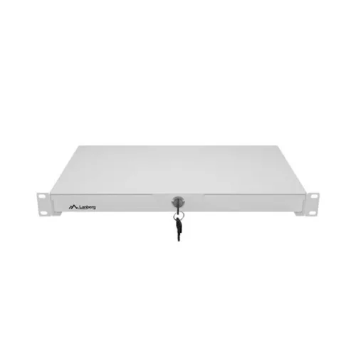 19" fiók, 1U/483×270 mm,  30 kg maximum terhelhetőség, szürke