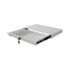 19" fiók, 1U/483×270 mm,  30 kg maximum terhelhetőség, szürke