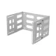 Lanberg Összecsukható 19" 6U keret 497x400/240, falra rögzíthető, szürke