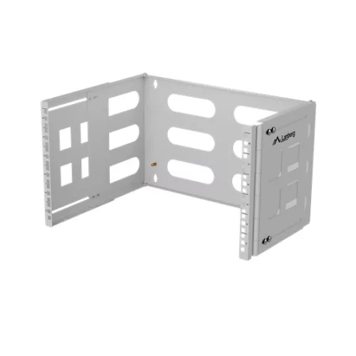 Lanberg Összecsukható 19" 6U keret 497x400/240, falra rögzíthető, szürke