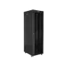 Lanberg 19" szabadon álló rack szekrény 42U/600X1000 üvegajtó, lapraszerelt, LCD kijelző, fekete V2