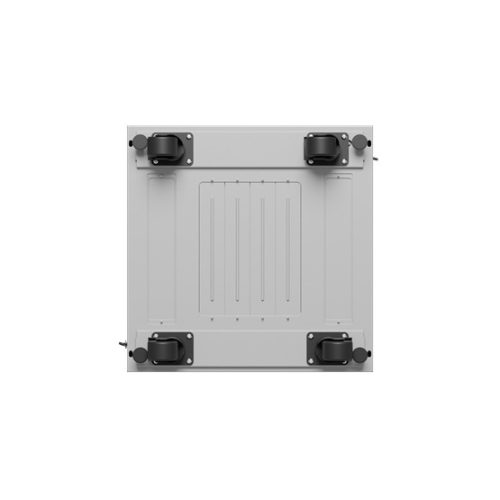 Lanberg 19" szabadon álló rack szekrény 15U/600X600 üvegajtó, lapraszerelt, LCD kijelző, szürke V2