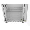 Lanberg 19" szabadon álló rack szekrény 15U/600X600 üvegajtó, lapraszerelt, LCD kijelző, szürke V2