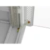 Lanberg 19" szabadon álló rack szekrény 32U/600X600 üvegajtó, lapraszerelt, LCD kijelző, szürke