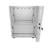 Lanberg 19" szabadon álló rack szekrény 42U/600X600 üvegajtó, lapraszerelt, LCD kijelző, szürke V2