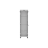 Lanberg 19" szabadon álló rack szekrény 42U/600X600 üvegajtó, lapraszerelt, LCD kijelző, szürke V2
