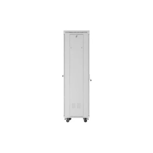 Lanberg 19" szabadon álló rack szekrény 42U/600X600 üvegajtó, lapraszerelt, LCD kijelző, szürke V2