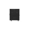 Lanberg 19" szabadon álló rack szekrény 15U/600X800 üvegajtó, lapraszerelt, LCD kijelző, fekete V2