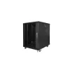 Lanberg 19" szabadon álló rack szekrény 15U/600X800 lapraszerelt, fekete