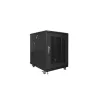 Lanberg 19" szabadon álló rack szekrény 15U/600X800 perforált ajtó, lapraszerelt, fekete