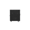 Lanberg 19" szabadon álló rack szekrény 15U/600X800 perforált ajtó, lapraszerelt, fekete