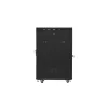Lanberg 19" szabadon álló rack szekrény 22U/600X800 üvegajtó, lapraszerelt, LCD kijelző, fekete V2