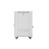 Lanberg 19" szabadon álló rack szekrény 22U/600X800 üvegajtó, lapraszerelt, LCD kijelző, szürke V2