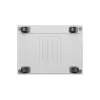 Lanberg 19" szabadon álló rack szekrény 22U/600X800 üvegajtó, lapraszerelt, LCD kijelző, szürke V2
