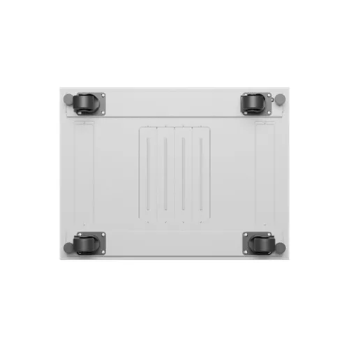 Lanberg 19" szabadon álló rack szekrény 22U/600X800 üvegajtó, lapraszerelt, LCD kijelző, szürke V2