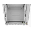 Lanberg 19" szabadon álló rack szekrény 22U/600X800 üvegajtó, lapraszerelt, LCD kijelző, szürke V2