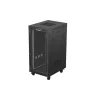 Lanberg 19" szabadon álló rack szekrény 24U/600X800 üvegajtó, lapraszerelt, LCD kijelző, fekete V2