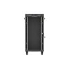 Lanberg 19" szabadon álló rack szekrény 24U/600X800 üvegajtó, lapraszerelt, LCD kijelző, fekete V2