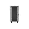 Lanberg 19" szabadon álló rack szekrény 24U/600X800 üvegajtó, lapraszerelt, LCD kijelző, fekete V2