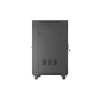 Lanberg 19" szabadon álló rack szekrény 24U/600X800 üvegajtó, lapraszerelt, LCD kijelző, fekete V2
