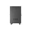 Lanberg 19" szabadon álló rack szekrény 24U/600X800 üvegajtó, lapraszerelt, LCD kijelző, fekete V2