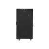 Lanberg 19" szabadon álló rack szekrény 27U/600X800 üvegajtó, lapraszerelt, LCD kijelző, fekete V2