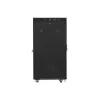 Lanberg 19" szabadon álló rack szekrény 27U/600X800 üvegajtó, lapraszerelt, LCD kijelző, fekete V2