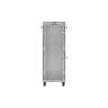 Lanberg 19" szabadon álló rack szekrény 32U/600X800 üvegajtó, lapraszerelt, LCD kijelző, szürke V2