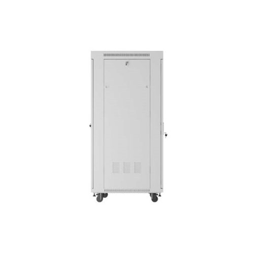 Lanberg 19" szabadon álló rack szekrény 32U/600X800 üvegajtó, lapraszerelt, LCD kijelző, szürke V2