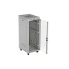 Lanberg 19" szabadon álló rack szekrény 32U/600X800 üvegajtó, lapraszerelt, LCD kijelző, szürke V2