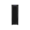 Lanberg 19" szabadon álló rack szekrény 37U/600X800 üvegajtó, lapraszerelt, LCD kijelző, fekete