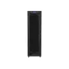 Lanberg 19" szabadon álló rack szekrény 42U/600X800 üvegajtó, lapraszerelt, LCD kijelző, fekete V2