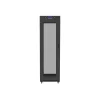 Lanberg 19" szabadon álló rack szekrény 42U/600X800 perforált ajtó, lapraszerelt, LCD kijelző, fekete V2