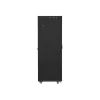 Lanberg 19" szabadon álló rack szekrény 42U/600X800 perforált ajtó, lapraszerelt, LCD kijelző, fekete V2