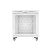 Lanberg 19" szabadon álló rack szekrény 15U/800X1000 perforált ajtó, lapraszerelt, LCD kijelző, szürke