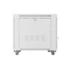 Lanberg 19" szabadon álló rack szekrény 15U/800X1000 perforált ajtó, lapraszerelt, LCD kijelző, szürke