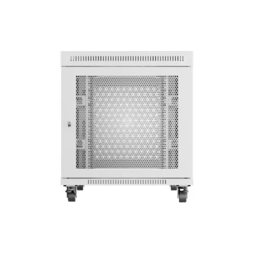 Lanberg 19" szabadon álló rack szekrény 15U/800X1000 perforált ajtó, lapraszerelt, LCD kijelző, szürke