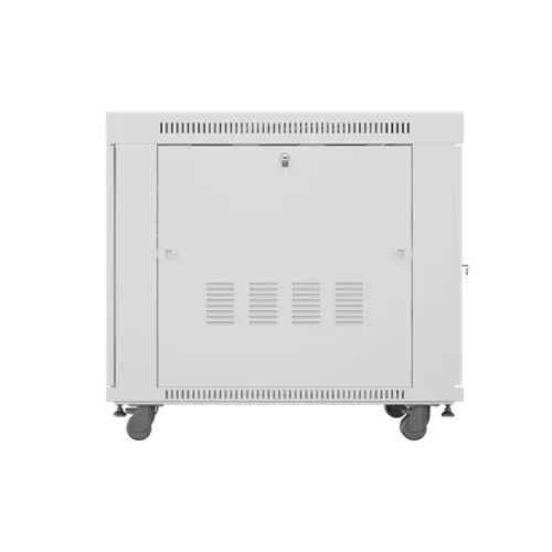 Lanberg 19" szabadon álló rack szekrény 15U/800X1000 perforált ajtó, lapraszerelt, LCD kijelző, szürke