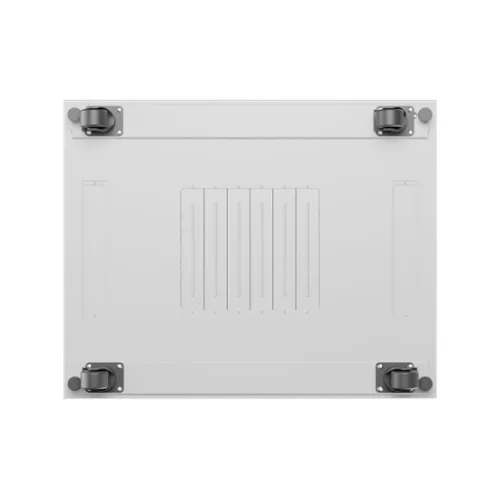 Lanberg 19" szabadon álló rack szekrény 15U/800X1000 perforált ajtó, lapraszerelt, LCD kijelző, szürke