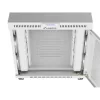 Lanberg 19" szabadon álló rack szekrény 15U/800X1000 perforált ajtó, lapraszerelt, LCD kijelző, szürke