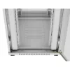 Lanberg 19" szabadon álló rack szekrény 27U/800X1000 perforált ajtó, lapraszerelt, LCD kijelző, szürke