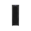 Lanberg 19" szabadon álló rack szekrény 37U/800X1000 üvegajtó, lapraszerelt, LCD kijelző, fekete V2
