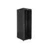 Lanberg 19" szabadon álló rack szekrény 37U/800X1000 üvegajtó, lapraszerelt, LCD kijelző, fekete V2