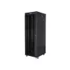 Lanberg 19" szabadon álló rack szekrény 37U/800X1000 üvegajtó, lapraszerelt, LCD kijelző, fekete V2